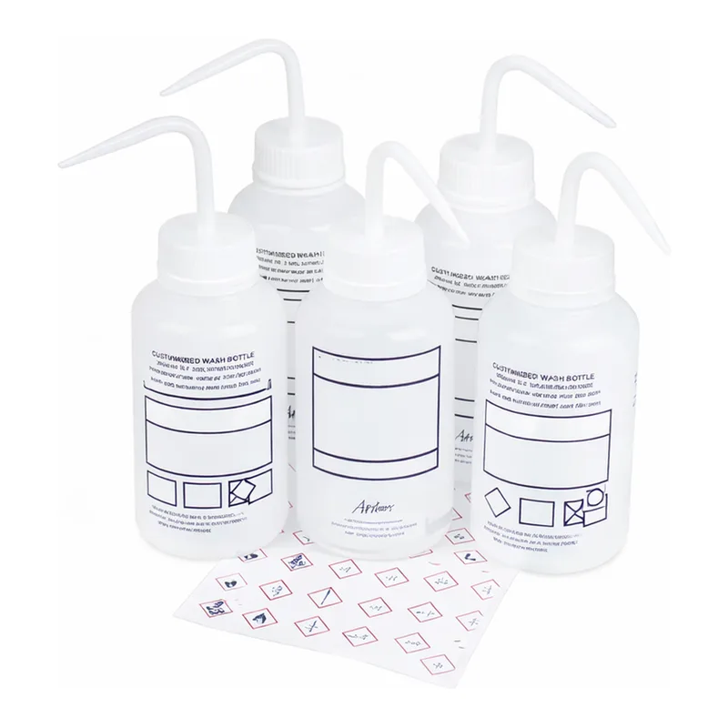 Daihan Science Azlon LDPE DIY Wash Bottle, Wide Neck, with Write-on-Panel, 250~1,000㎖<br>With
