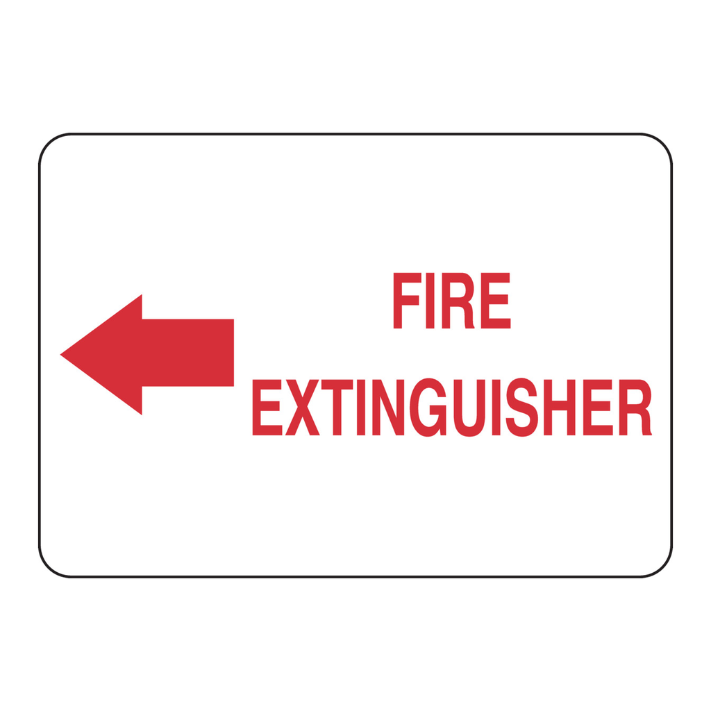 Brady Fire Extinguisher Sign