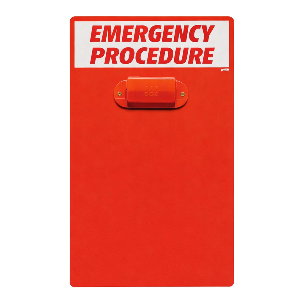 Brady Emergency Procedure Clipboard