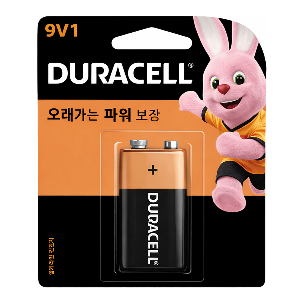 OFFICENEX 듀라셀 디럭스 알카라인 건전지 9V