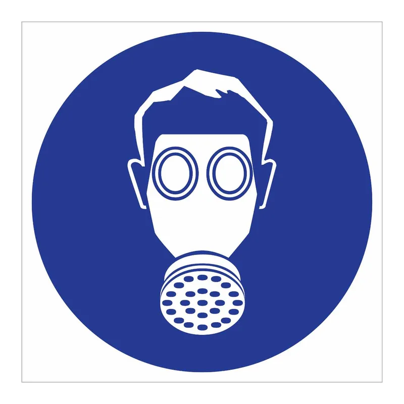 Brady Vapor Respirator Symbol Labels
