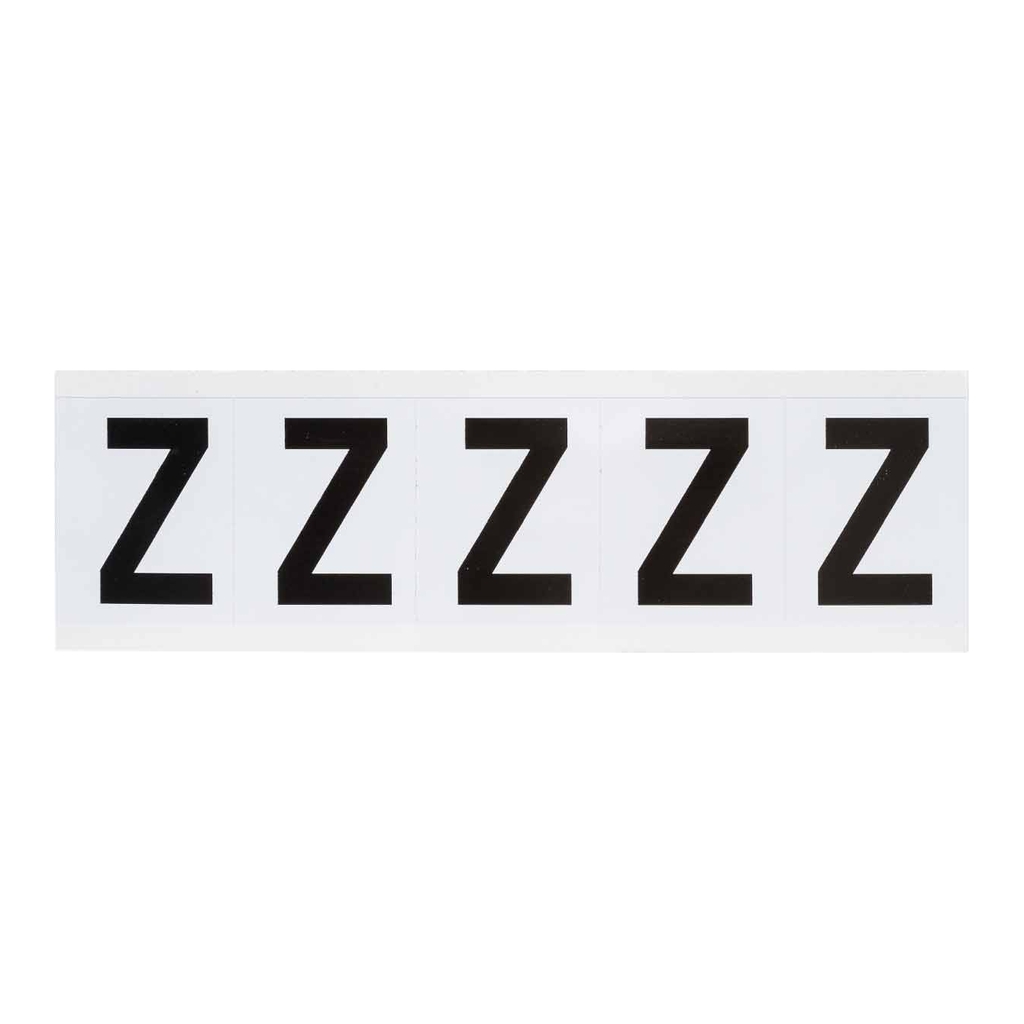 Brady 2" Character Height Black on White Outdoor Numbers and Letters