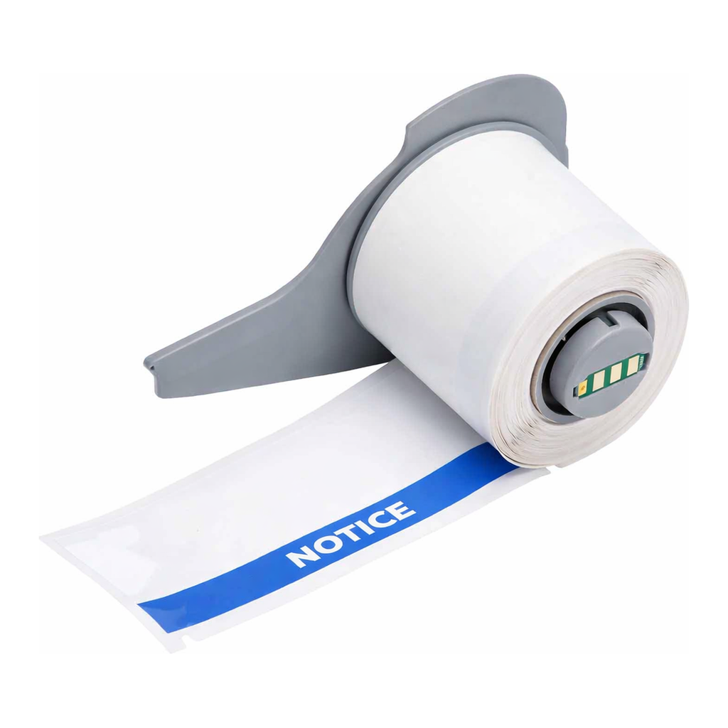 Brady Ultra Aggressive Adhesive Multi-Purpose Polyester Labels, ANSI NOTICE Header, for M7 Printers