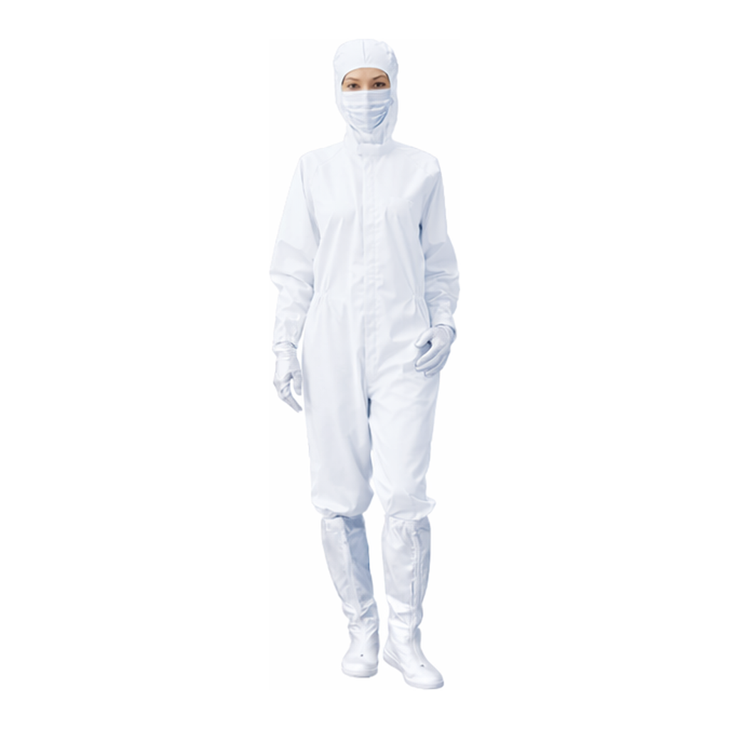 AS ONE Dust-Free Garment AS 199 C Unisex Coverall WHITE 5 L