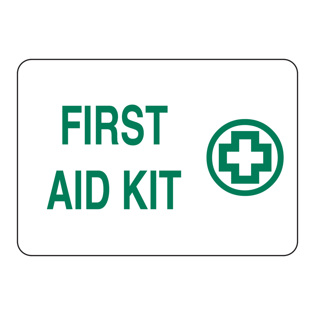 Brady First Aid Kit Sign