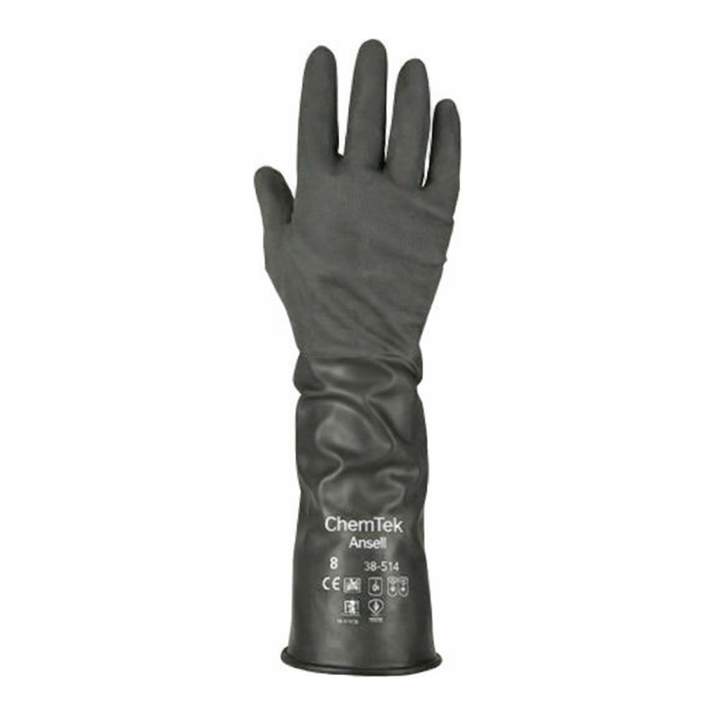 AS ONE Chemical Protective Glove (Butyl Rubber)  350mm, 화학방호장갑(부틸고무)  350mm