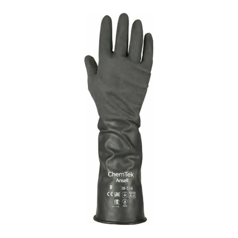 AS ONE Chemical Protective Glove (Butyl Rubber) 350mm, 화학방호장갑(부틸고무) 350mm