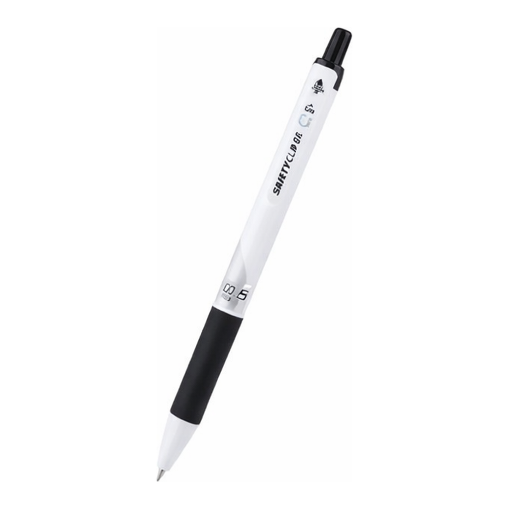 OFFICENEX [국제특허제품]마이펜 세이프티클립 볼펜 흑색 (0.5mm/1EA)