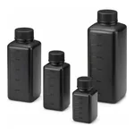 AS ONE J Bottle Square Type Narrow-Mouth(Shading, Sterile), J 각형 세구병(차광, 멸균처리)