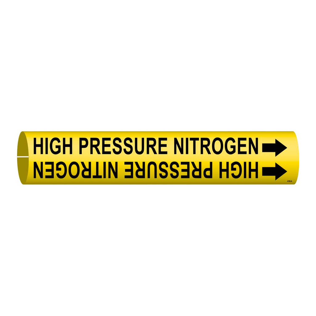 Brady HIGH PRESSURE NITROGEN Snap-On Pipe Marker