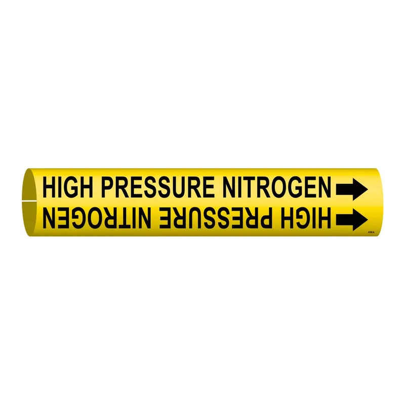 Brady HIGH PRESSURE NITROGEN Snap-On Pipe Marker