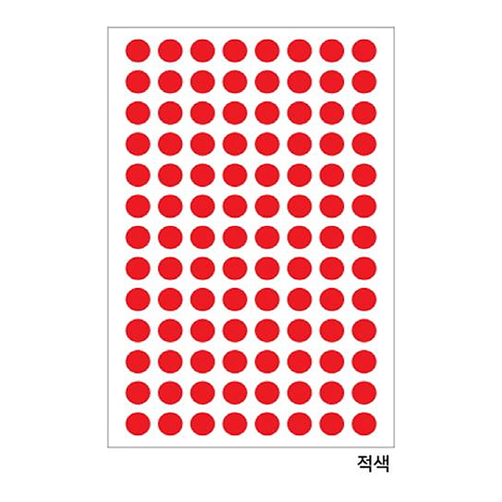 OFFICENEX 분류용견출지 20-3003R 적색(∮9 15장)
