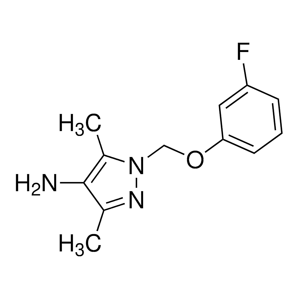 Merck 1-(3-Fluoro-phenoxymethyl)-3,5-dimethyl-1H-pyrazol-4-ylamine