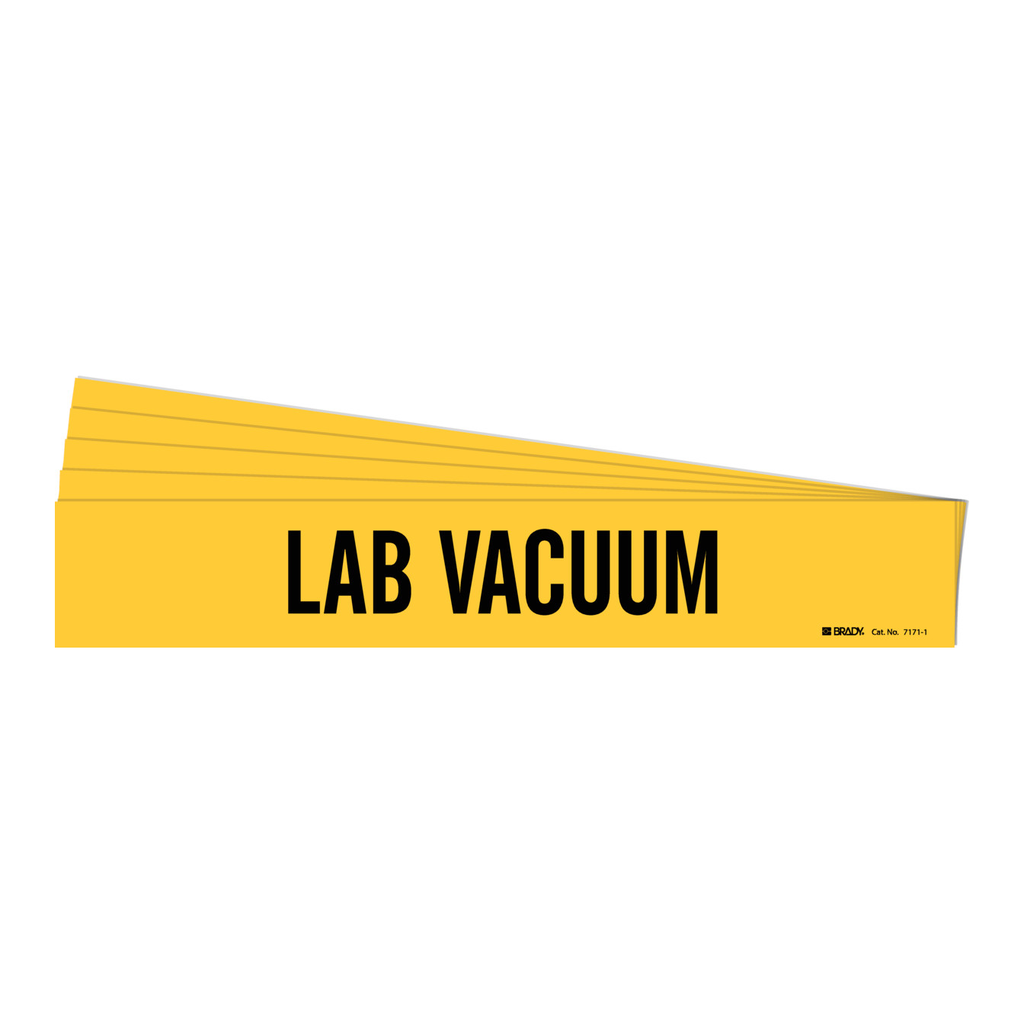 Brady LAB VACUUM Pipe Marker
