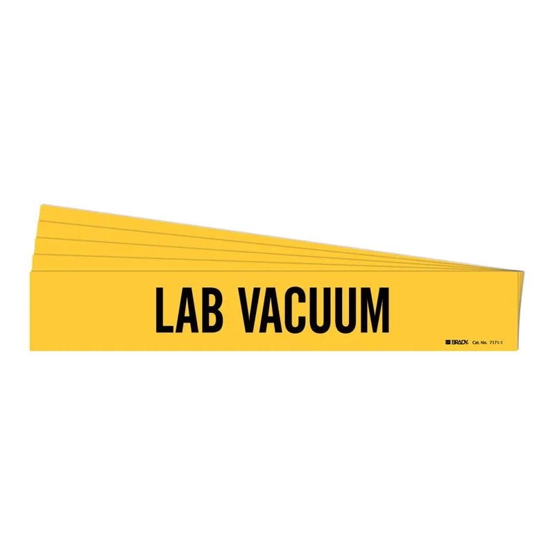 Brady LAB VACUUM Pipe Marker