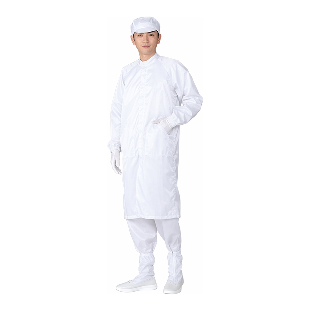 AS ONE Cleanroom Coat·Standing Collar CIC, 클린룸 코트 (스탠딩 칼라) (클린 세탁품)