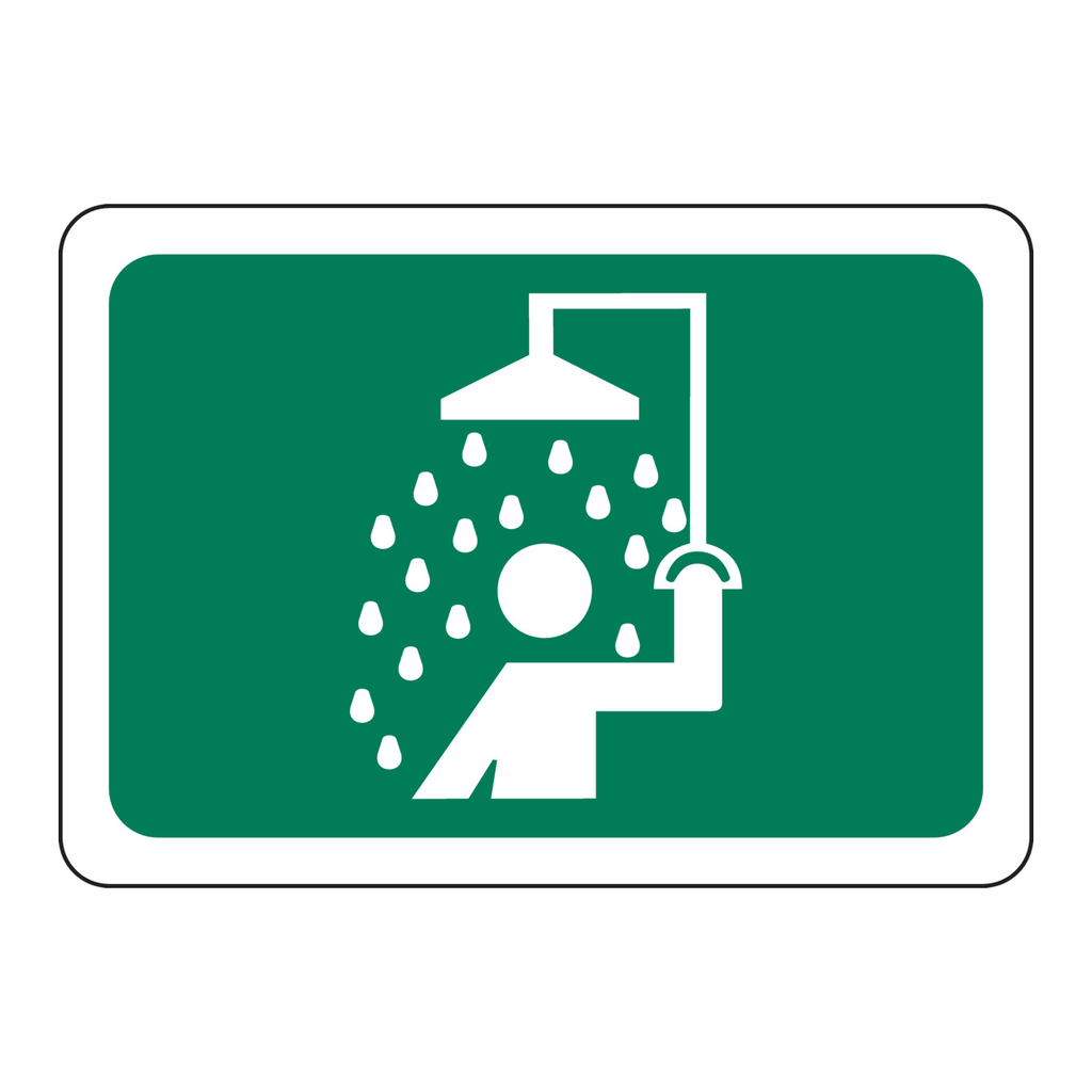 Brady Safety Shower Picto Sign