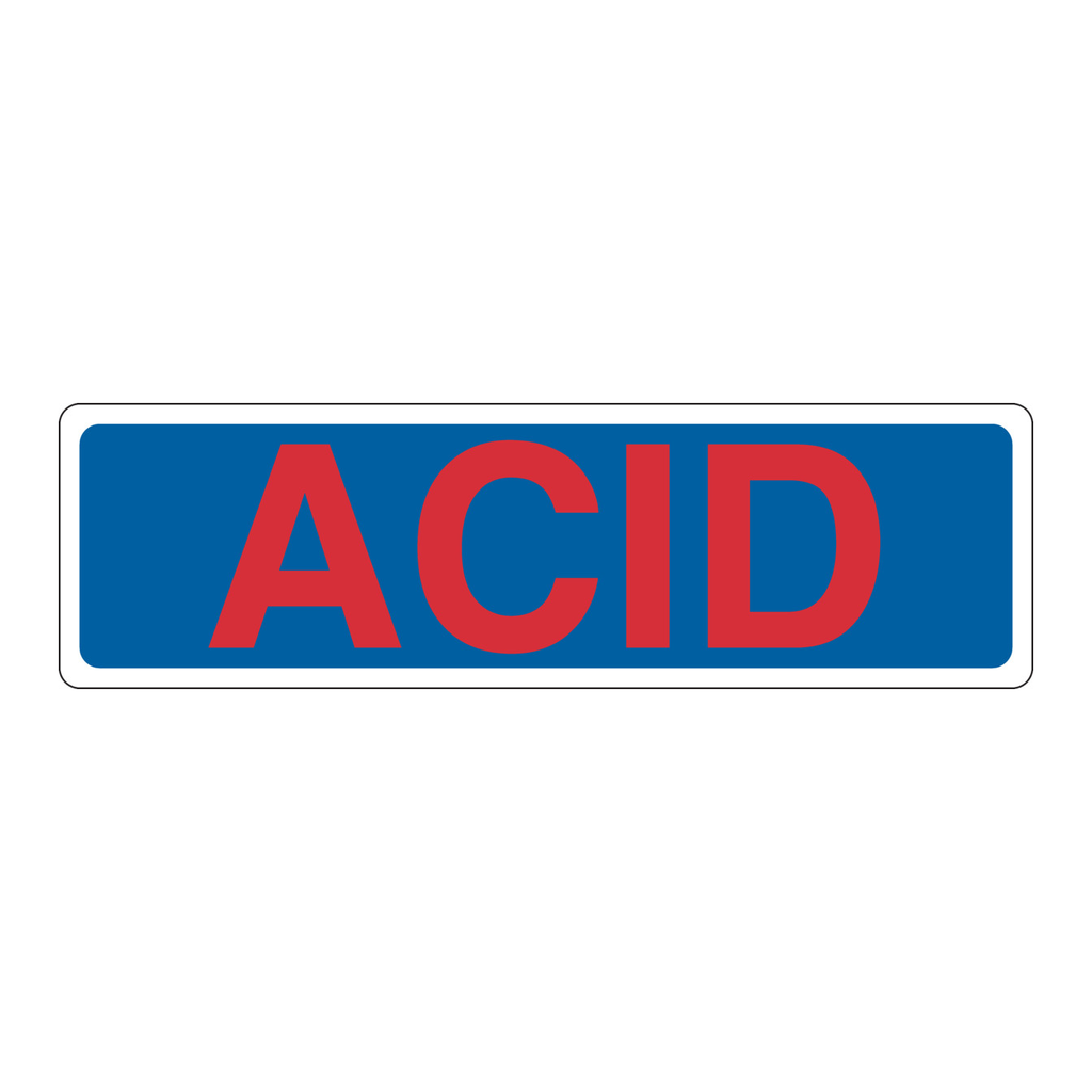 Brady ACID Label