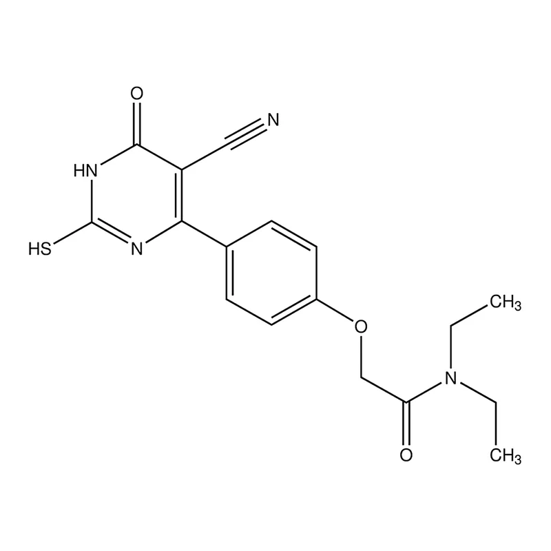 Merck 2-(4-(5-CN-2-mercapto-6-oxo-1,6-dihydropyrimidin-4-yl)PhO)-N,N-diethylacetamide