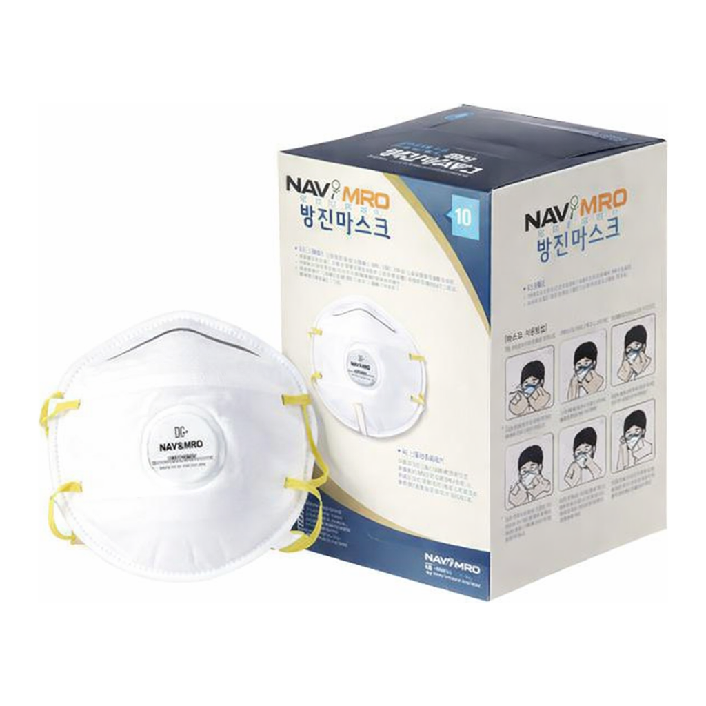 OFFICENEX [P]1급 방진 마스크(VC102V/흰색/10EA/NAVI)