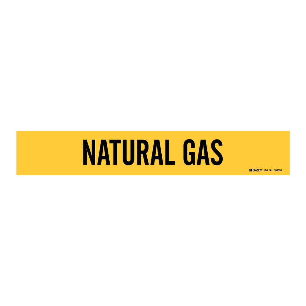 Brady NATURAL GAS Pipe Marker
