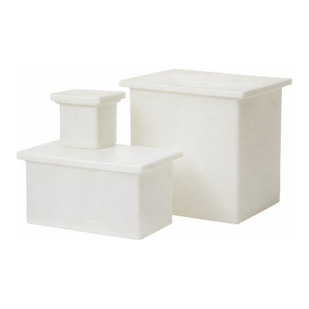 Thermo Scientific Nalgene Heavy-Duty Rectangular LLDPE Tank with Cover