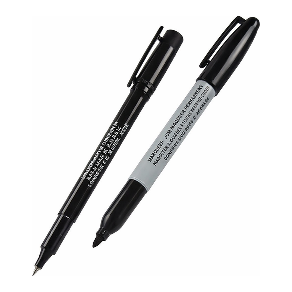 Nalgene Black Ink Lab Markers