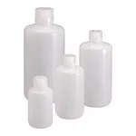 Nalgene Certified Low Particulate Narrow-Mouth HDPE Bottles with Closure: Lab Pack