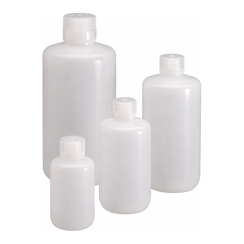 Nalgene Certified Low Particulate Narrow-Mouth HDPE Bottles with Closure: Lab Pack