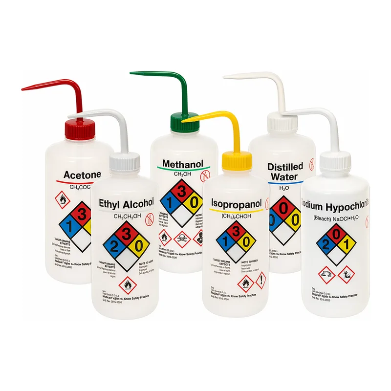 Nalgene™ Narrow-Mouth Right-to-Know LDPE Wash Bottle