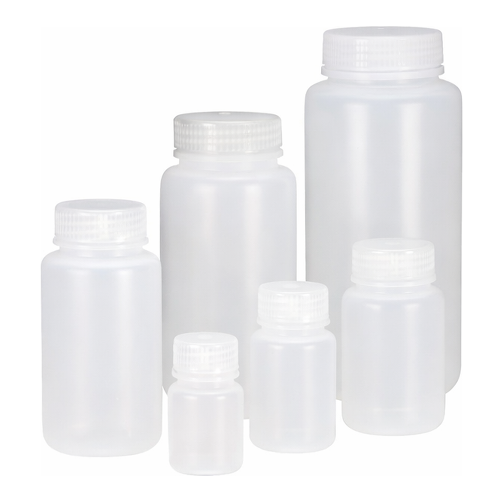 Nalgene Wide-Mouth PPCO Packaging Bottles with Closure: Bulk Pack
