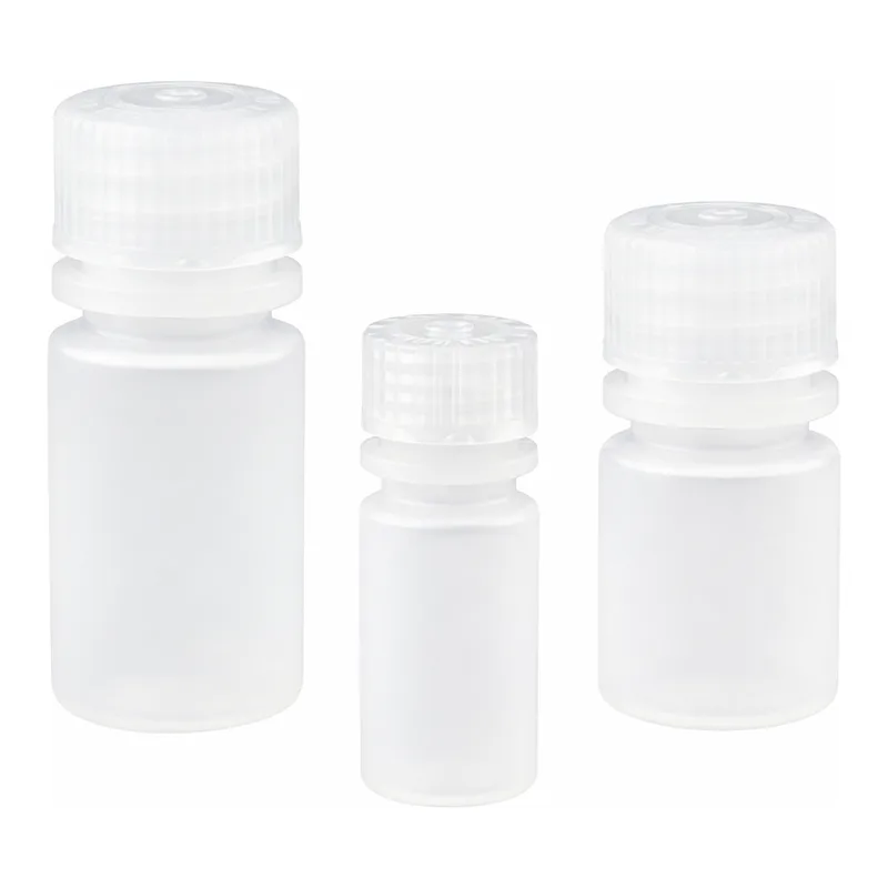 Nalgene HDPE Diagnostic Bottles with Closure: Sterile, Tray-Packed