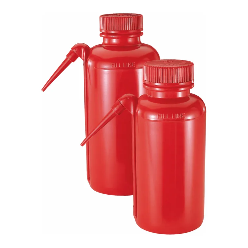 Nalgene Unitary Red LDPE Safety Wash Bottles