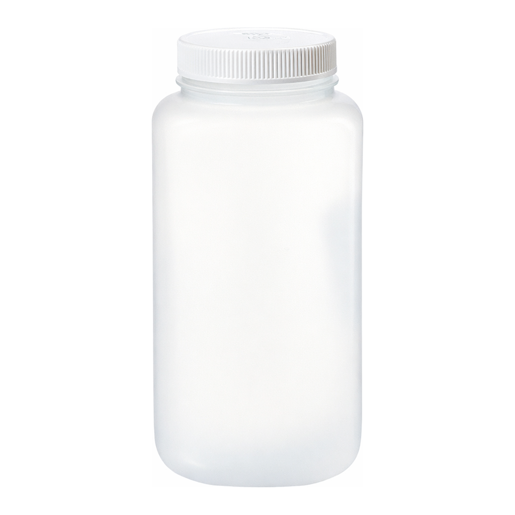 Nalgene Square Wide-Mouth Large PPCO Bottle with Closure: Autoclavable