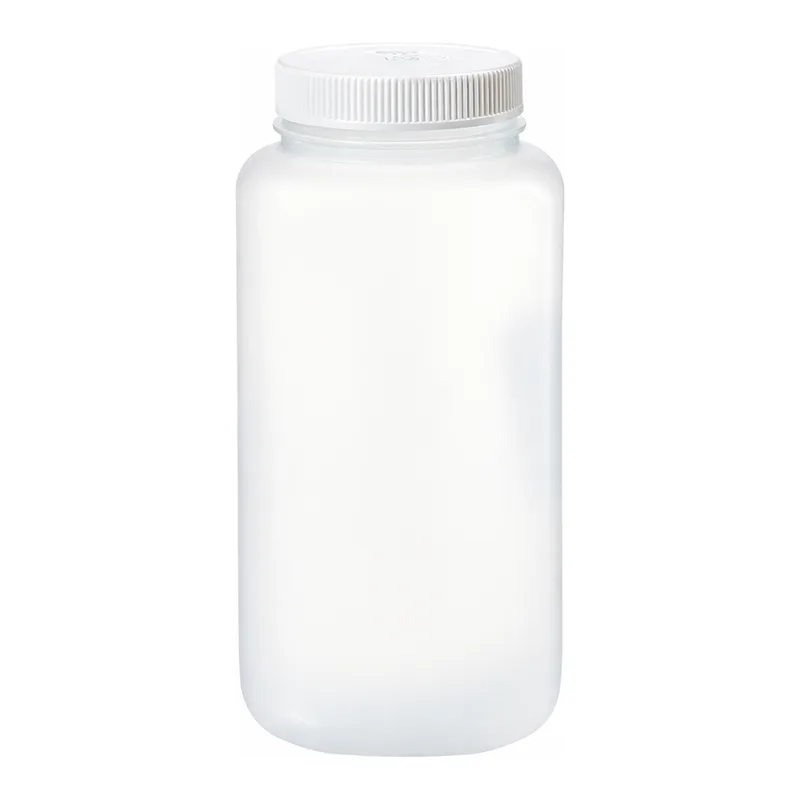 Nalgene Square Wide-Mouth Large PPCO Bottle with Closure: Autoclavable