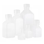 Nalgene Square Narrow-Mouth HDPE Bottles with Closure
