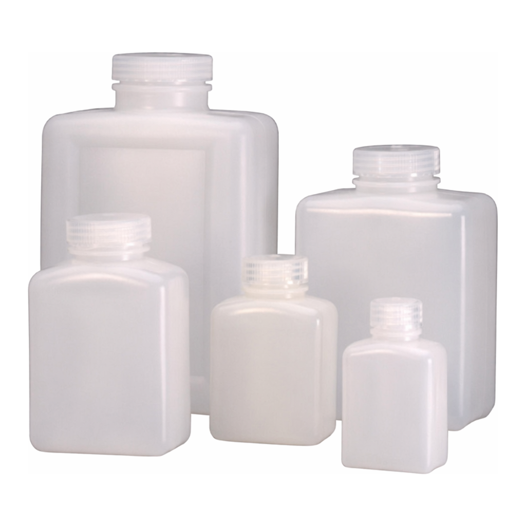 Nalgene Rectangular HDPE Bottle with Closure