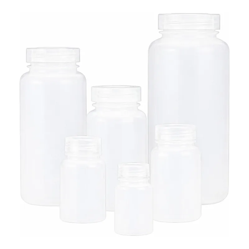 Nalgene Wide-Mouth HDPE Packaging Bottles with Closure: Bulk Pack