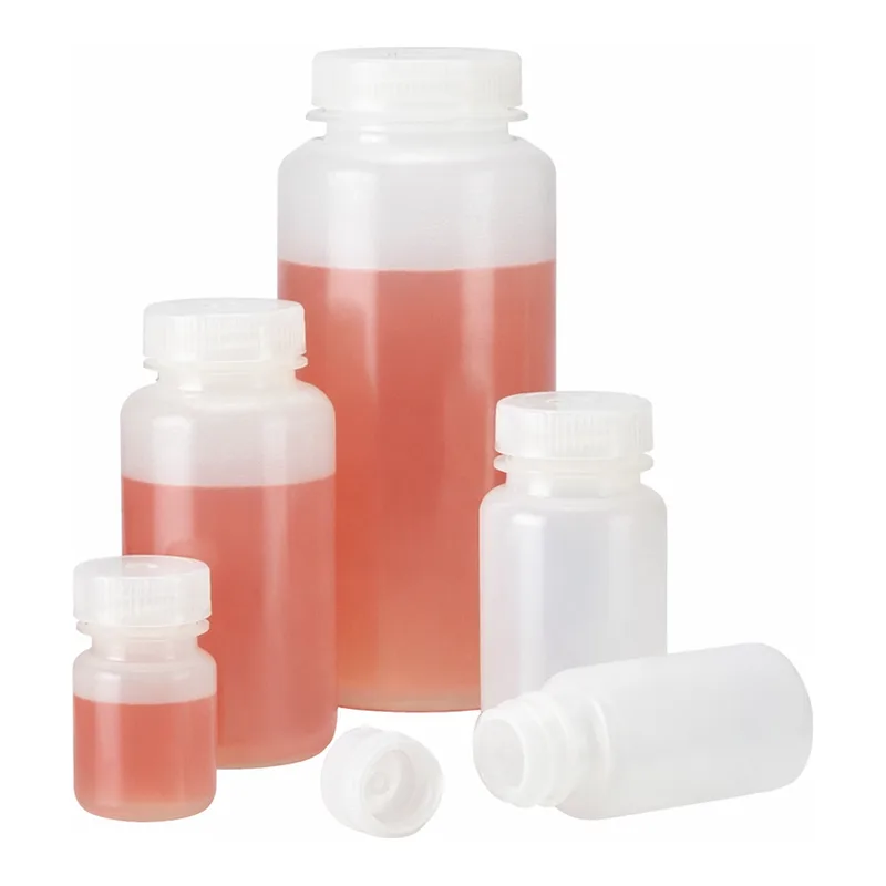 Nalgene Wide-Mouth HDPE Economy Bottles with Closure: Bulk Pack