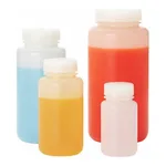 Nalgene Fluorinated Wide-Mouth HDPE Bottles with Closure