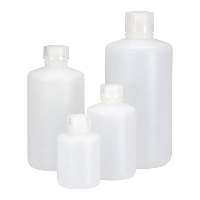 Nalgene Fluorinated Narrow-Mouth HDPE Bottles with Closure