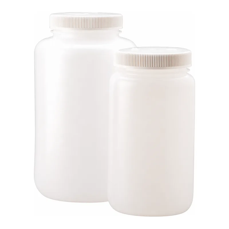 Nalgene Large Wide-Mouth HDPE Bottles with Closure