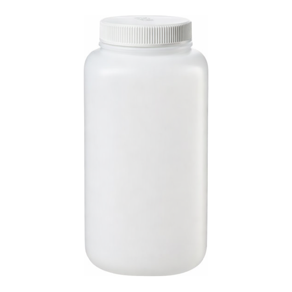 Nalgene Large Square Wide-Mouth HDPE Bottle with Closure