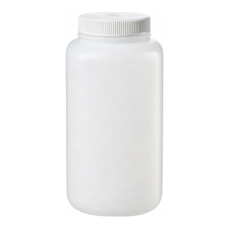 Nalgene Large Square Wide-Mouth HDPE Bottle with Closure