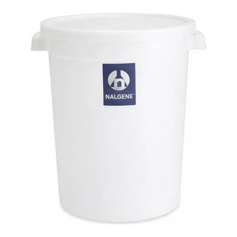 Nalgene Large Cylindrical HDPE Containers with Covers
