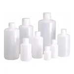 Nalgene Boston Round Narrow-Mouth HDPE Bottles with Closure: Bulk Pack
