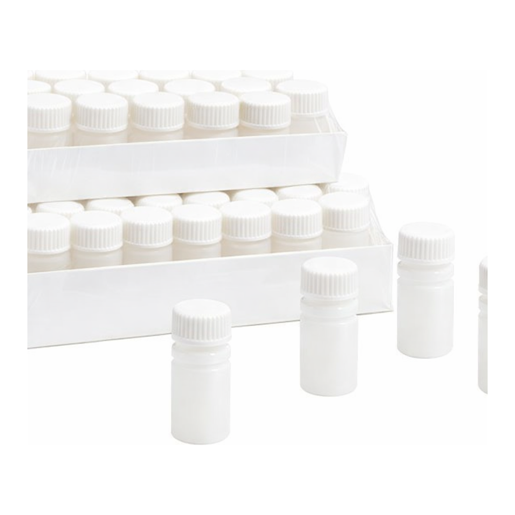 Nalgene HDPE Diagnostic Bottles with Closure: Nonsterile, Tray Pack