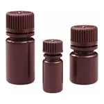 Nalgene Opaque Amber HDPE Diagnostic Bottles with Closure: Nonsterile, in Tray Pack