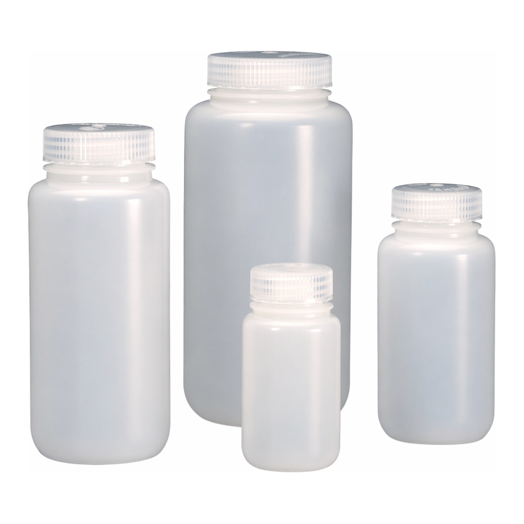 Nalgene Wide-Mouth HDPE IP2 Bottles with Closure: Bulk Pack