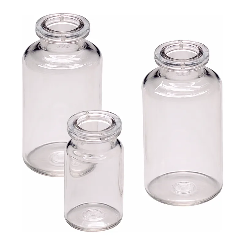 Nalgene PETG Serum Vial with Crimp Finish: 멸균된 압착 포장 모듈, 3mL